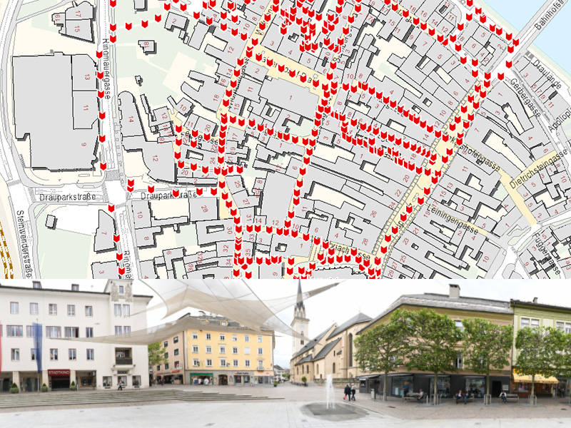 3D-Ansicht Innenstadt