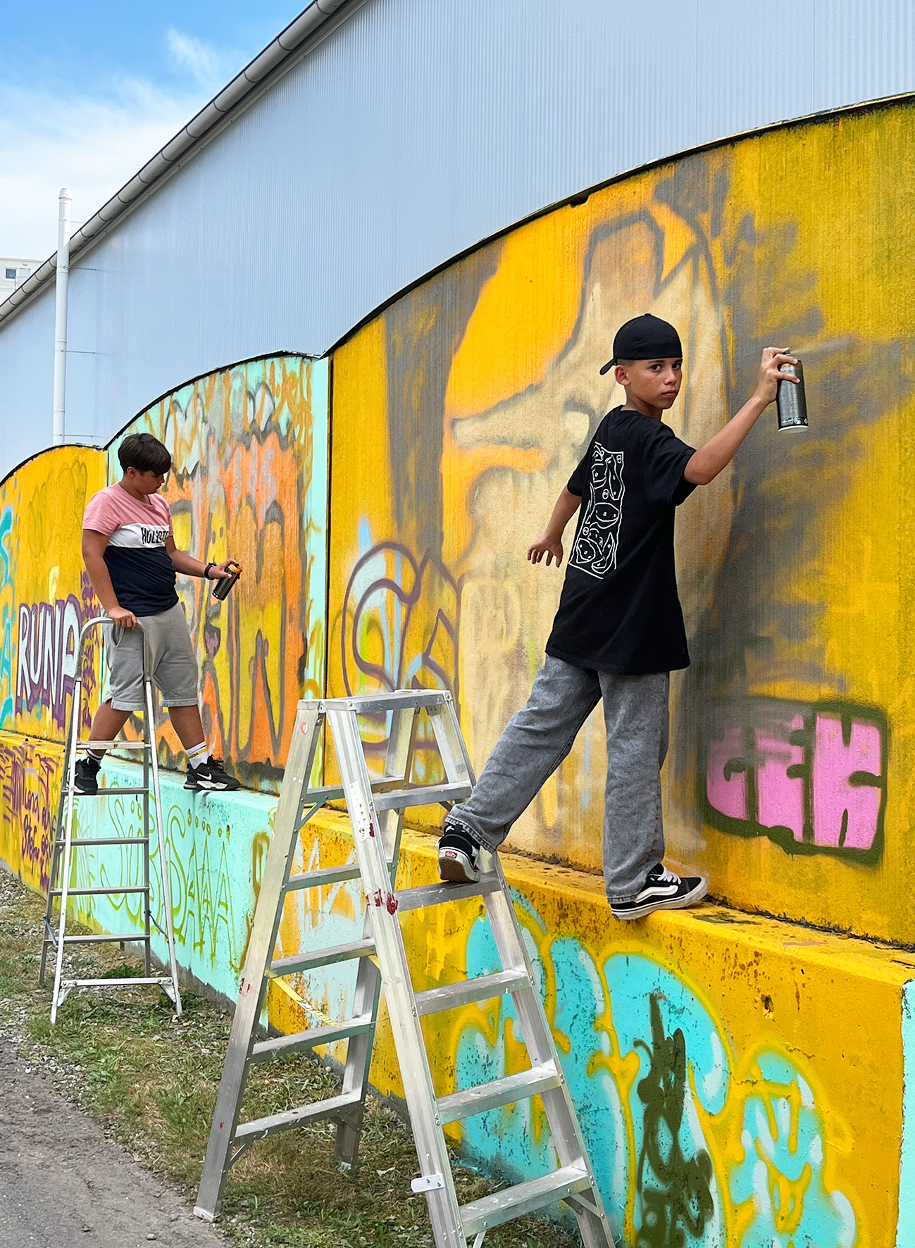 Sprayen lernen mit Street Art Künstler "Grime"