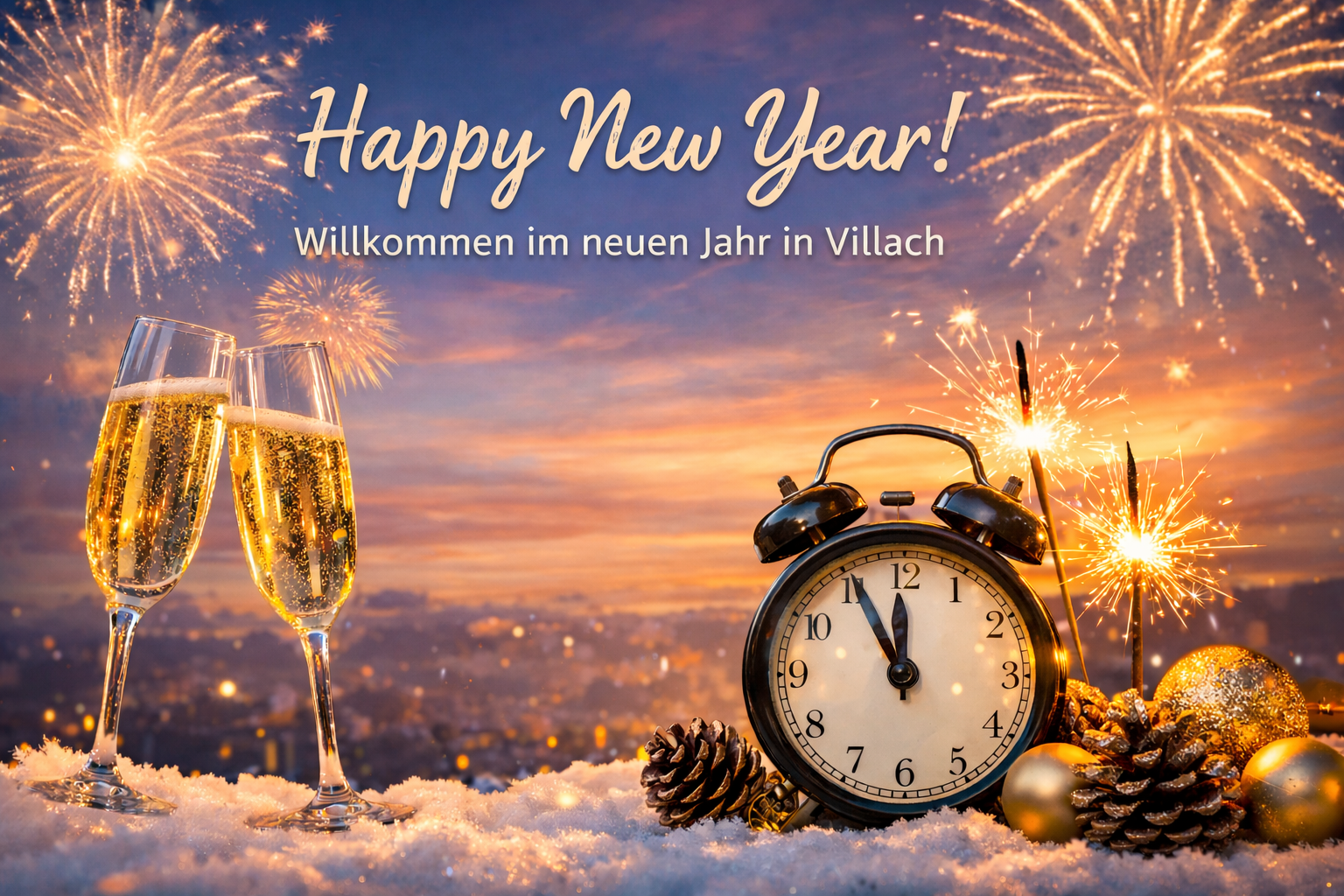 Happy New Year! Willkommen im neuen Jahr in Villach