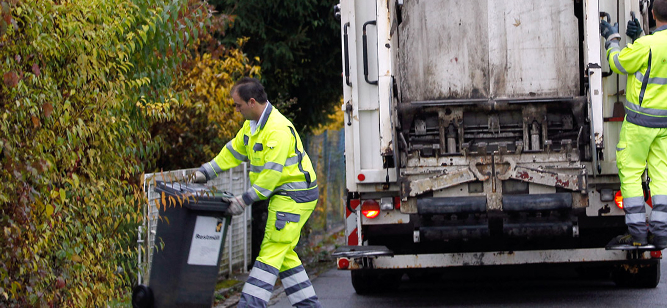 Müllabholung beim Haus