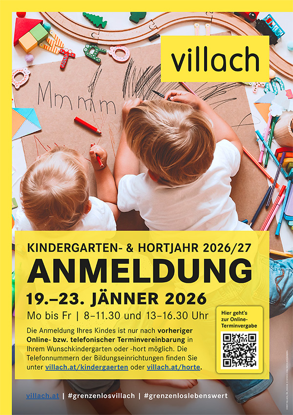 Plakat Kindergartenanmeldung