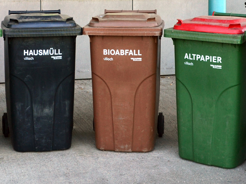Müllabholung beim Haus