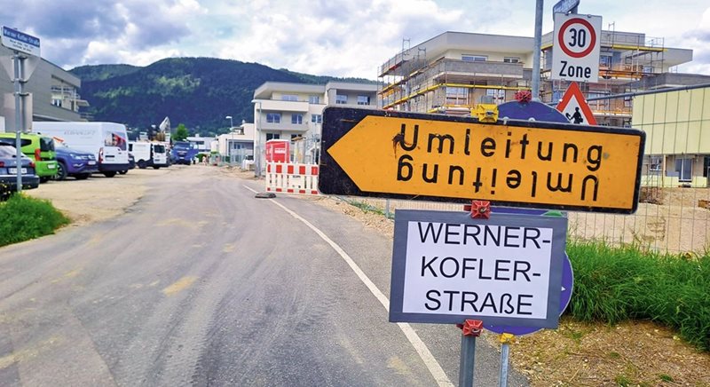 Baustelle - Werner-Kofler-Straße