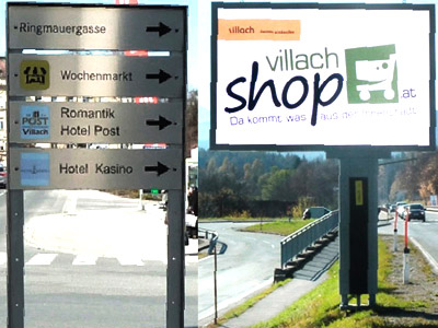 Werben und Ankündigen im Stadtgebiet