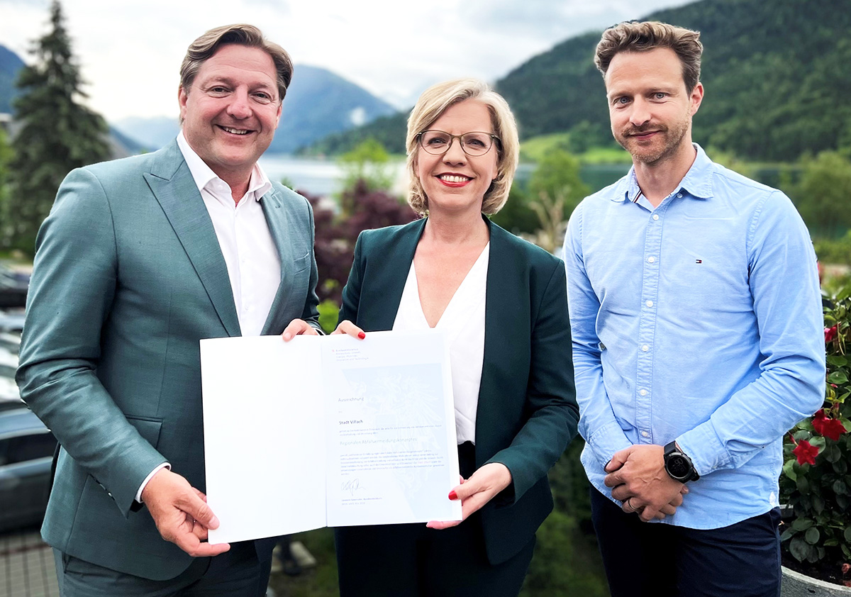 Auszeichnung für die Stadt Villach