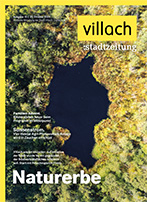 Cover Stadtzeitung Nr. 10/2024 mit Titelstory "Naturerbe Petschnigteich"