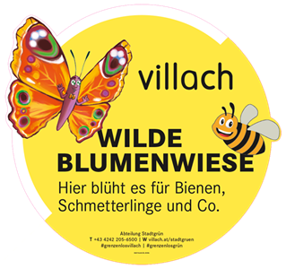 Schild Blumenwiese