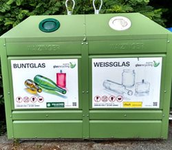 Sammelstelle für Bunt- und Weißglas
