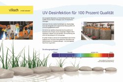 Infotafel Wasser: "UV-Desinfektion für 100 Prozent Qualität"