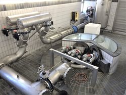 Brunneninstallation mit UV-Desinfektionsanlage