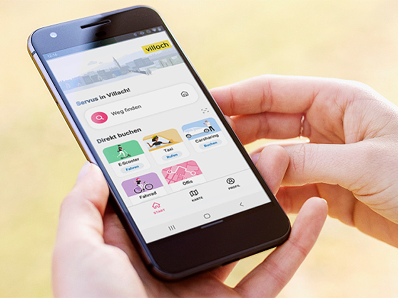 Neue wegfinder-App vereinfacht Mobilität in Villach