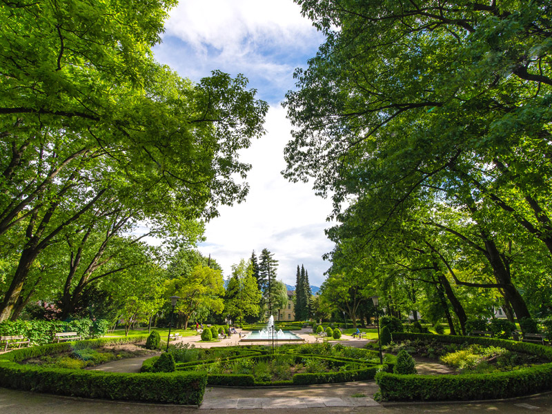 Der Stadtpark in Villach