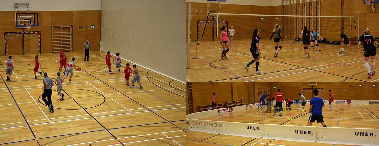 Villach bietet Möglichkeiten für Handball-, Volleyball- und Landhockey 