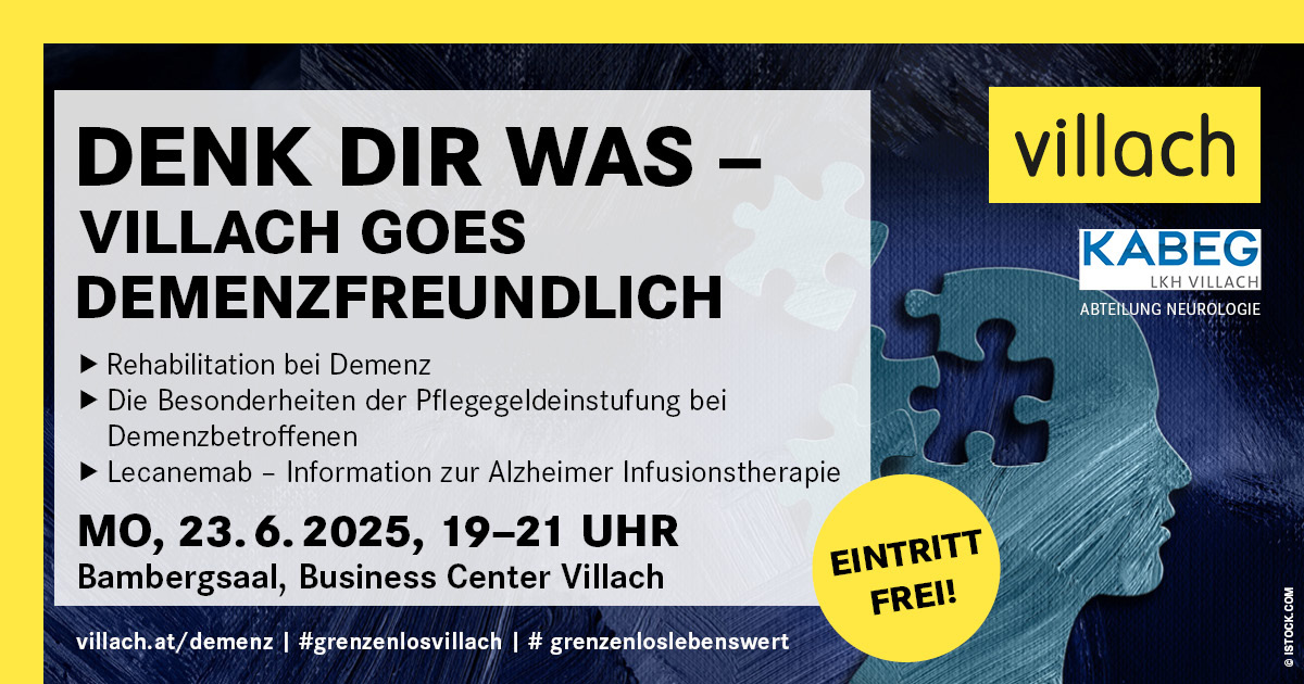 Plakat Vortrag - "Villach goes demenzfreundlich"