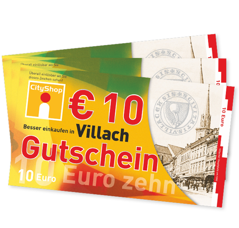 Kaufkraftbindung mit dem Villach Gutschein